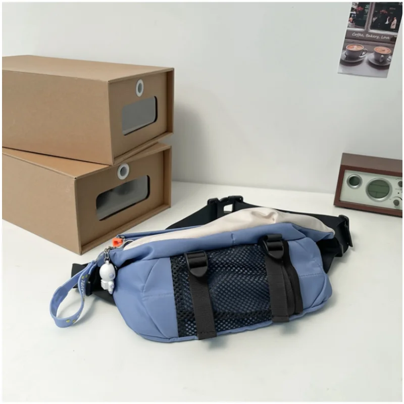 Men's Fashion Nylon Crossbody Chest Packs Women's Tide Sports Function Outdoor Multifunctional Single Shoulder Bags for Women