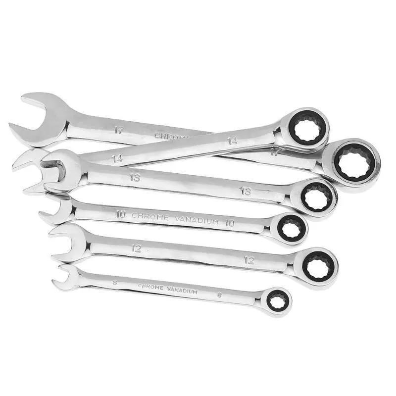 6PC Ratchet Set (Movable Head And Fixed Head, Korea Exclusive) Auto Repair Wrench Movable 6 Pieces 3