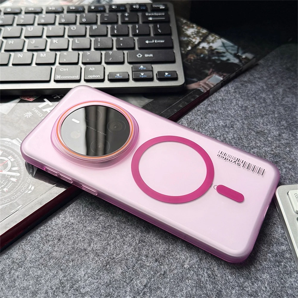 Ultra Thin Matte Translucent Hard Case with Magnetic Wireless Charging Capability