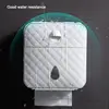 A3PA Bathroom Multifunctional Toilet Paper Holder Perforation-Free Self-Adhesive Box 3
