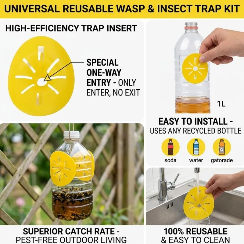 Reusable Flower-Shaped Outdoor Insect Trap