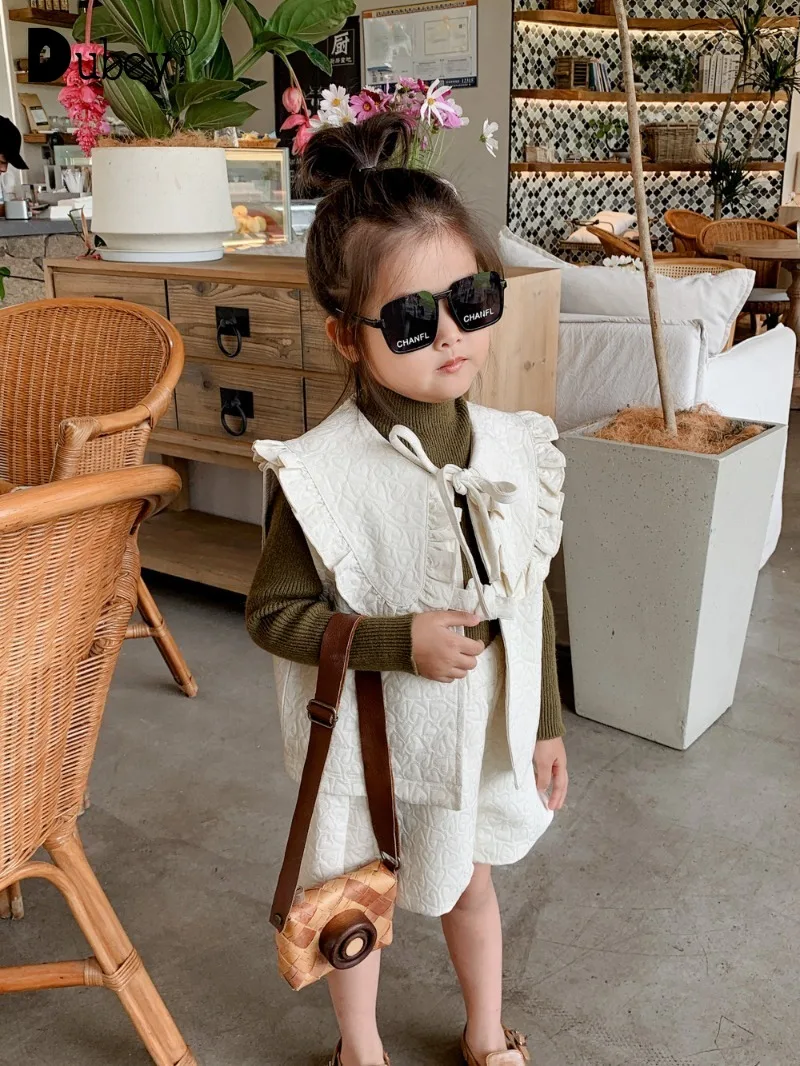 

New Kids Clothes Girls Turn-down Collar Coat + Shorts 2 Piece Sets Spring Autumn Boutique Costumes Children Fashion Outfits