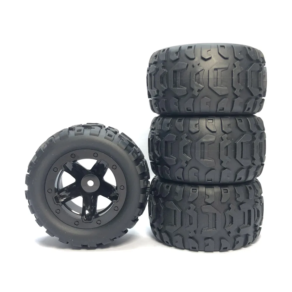 4 pezzi RC Auto Ruote e Pneumatici Set Aggiornamento Pneumatici