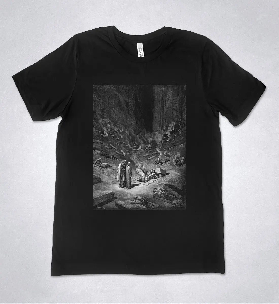T-Shirt Gustave Dore The Divine Comedy Inferno Gustave