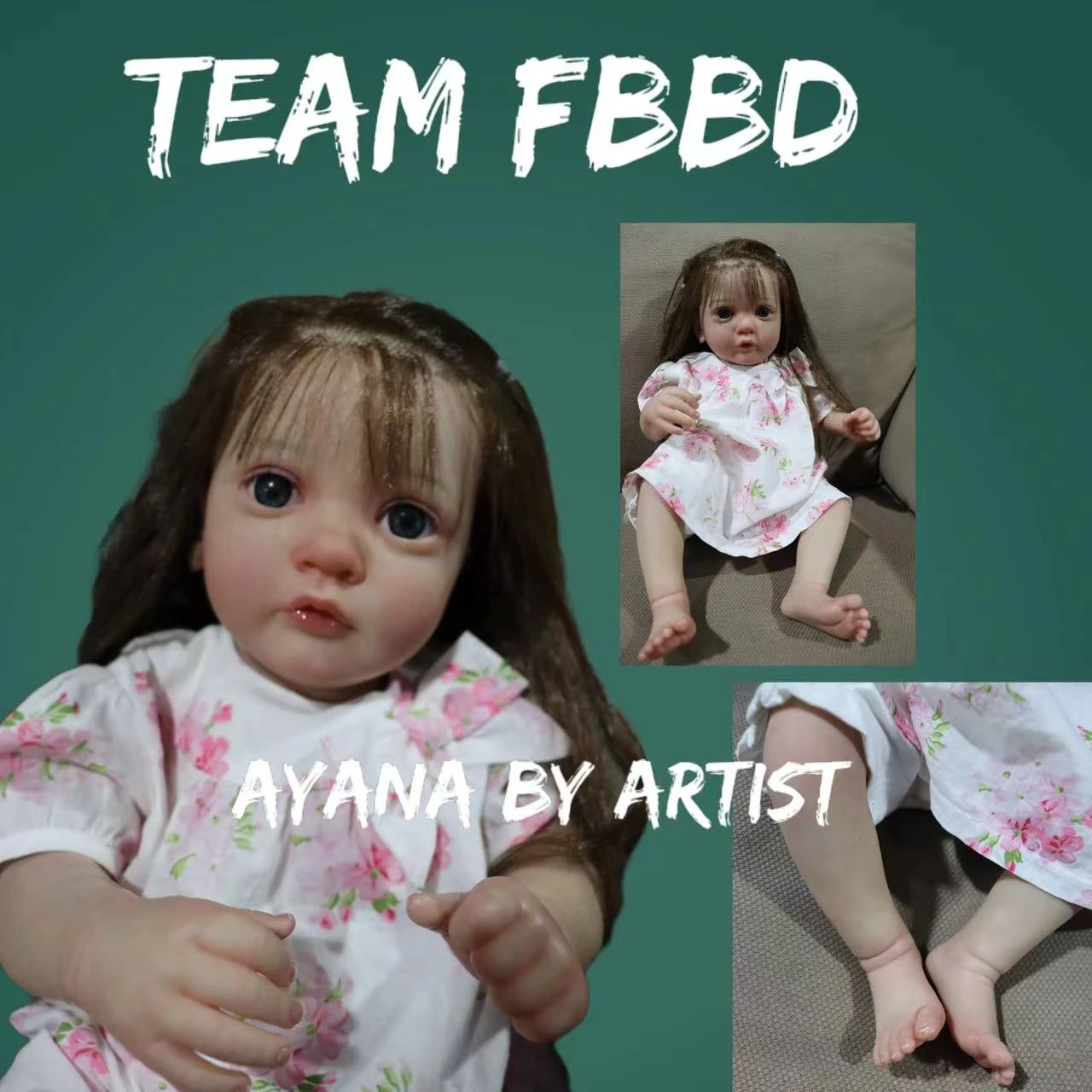 Team FBBD 55CM Already Finished Doll Bebe Reborn Ayana Angel Face With