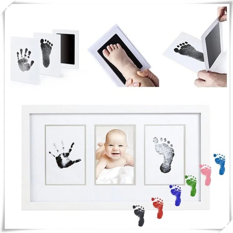 Safe NonToxic Baby Footprints Handprint paper No Touch Skin Inkless