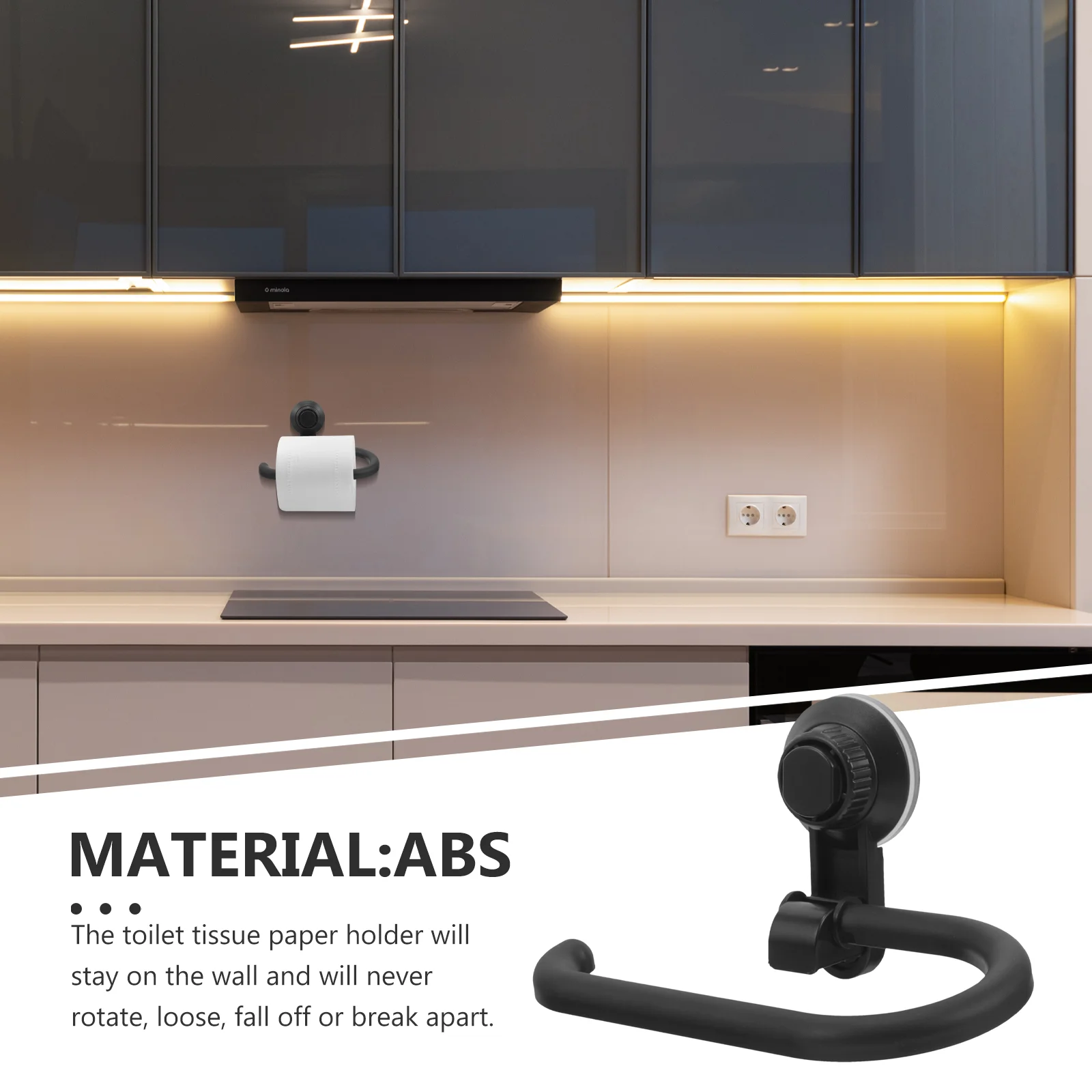 Suction Paper Towel Holder Bathroom Rack