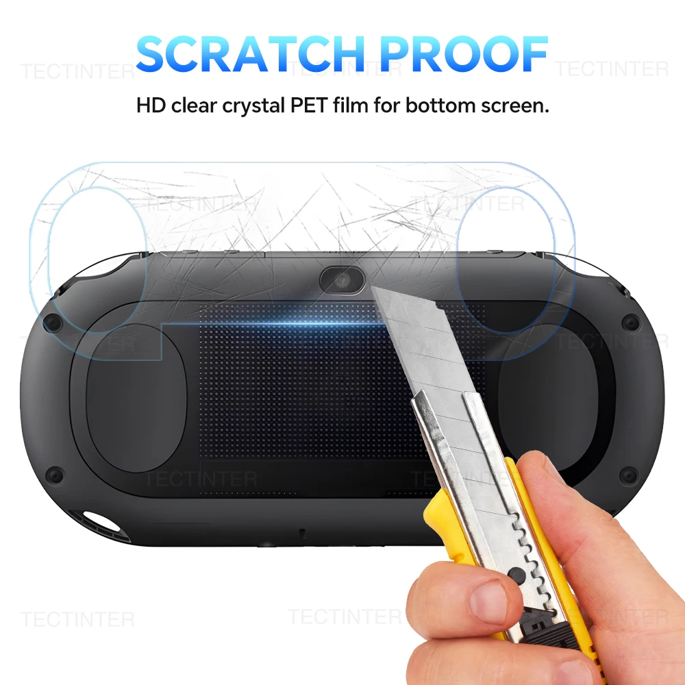 Clear Full HD Tempered Glass Screen Protector with Front and Back Covers