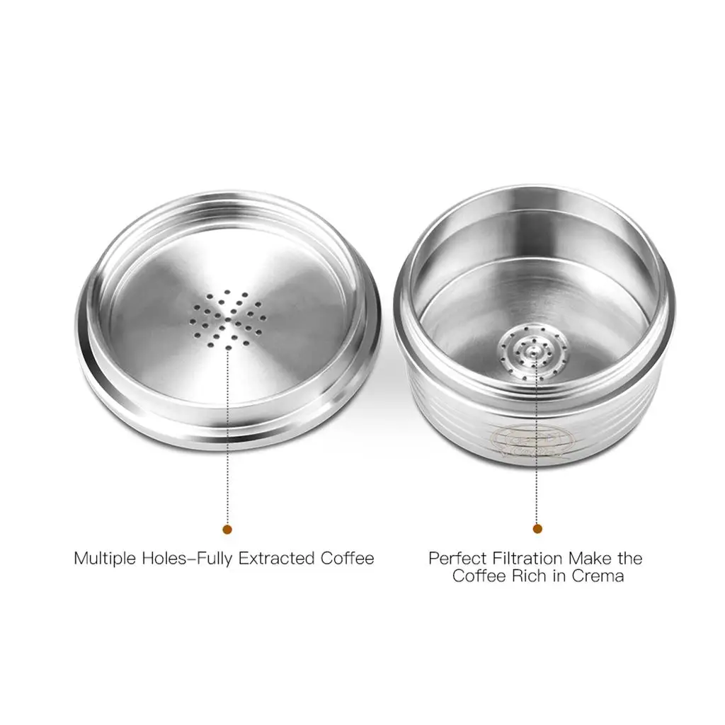 Reusable Stainless Steel Refillable Coffee Cup Filter for NDIQ7323 MILKQOOL