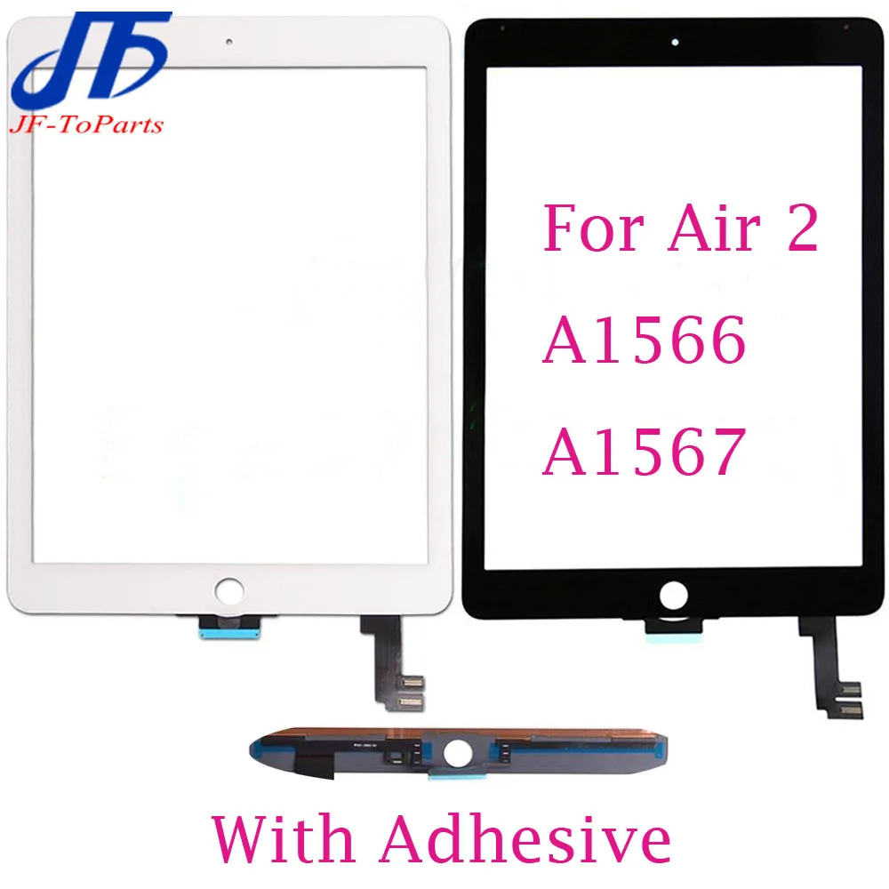 10Pcs Replacement For iPad Air 2 A1566 A1567 LCD Outer Touch Screen