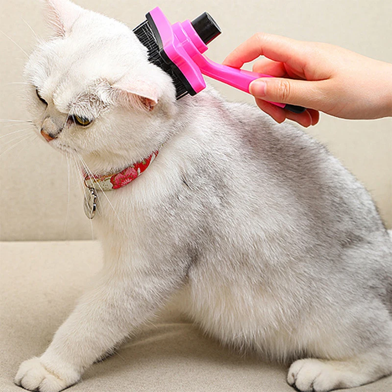Title 3, Dog Cat Hair Removal Comb Brush Plastic Pet Gro...