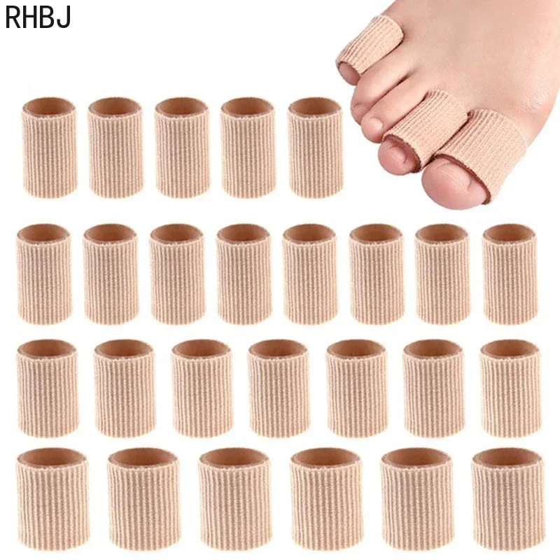 RHBJ 2piece=1pair Professional New Fabric Gel Tube Bandage Finger Toe Protector Foot Feet Pain Relief Foot Care
