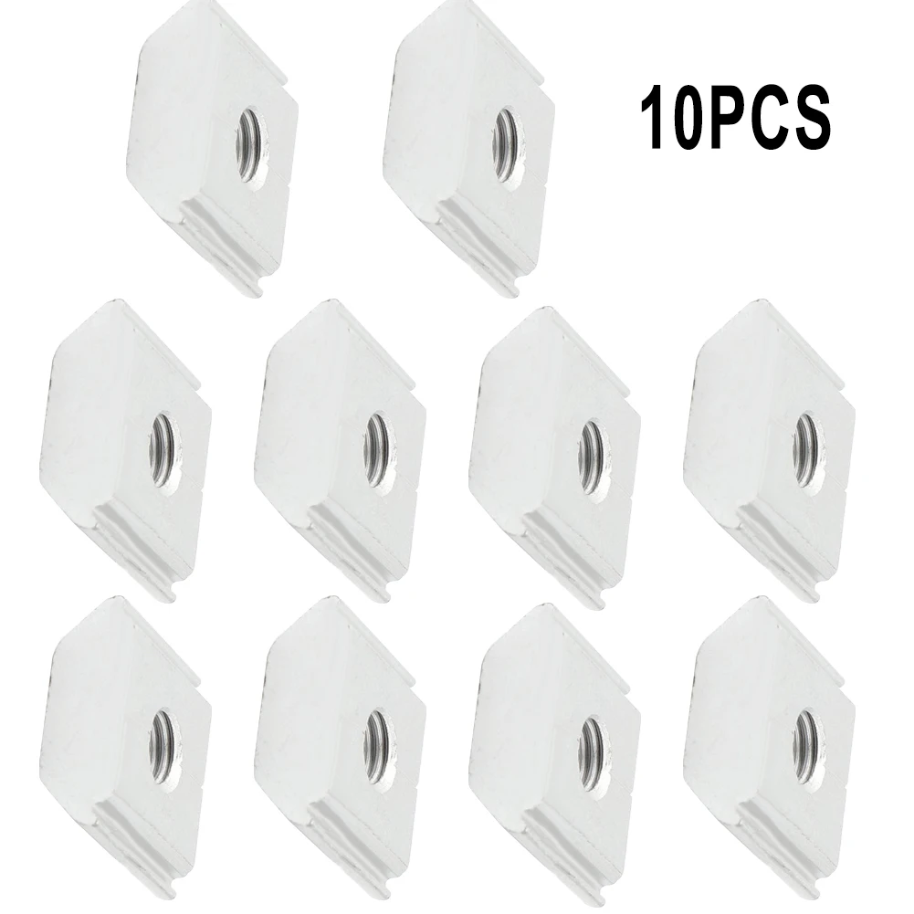 10Pcs Montaż paneli słonecznych Stop aluminium do paneli oprawionych Wspornik fotowoltaiczny Wsporniki montażowe paneli słonecznych Zacisk Części energii słonecznej