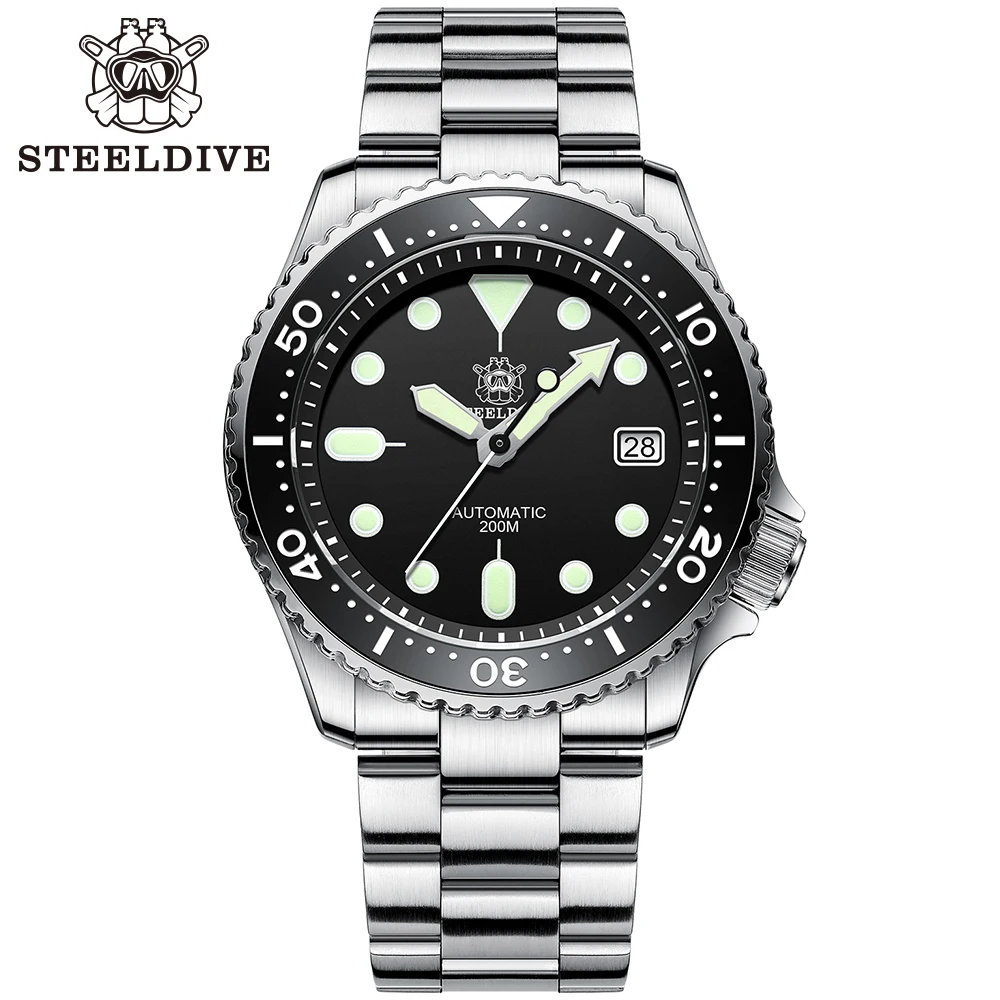 Мужские часы Steeldive SD1996 для дайвинга автоматические механические мужские NH35 супер