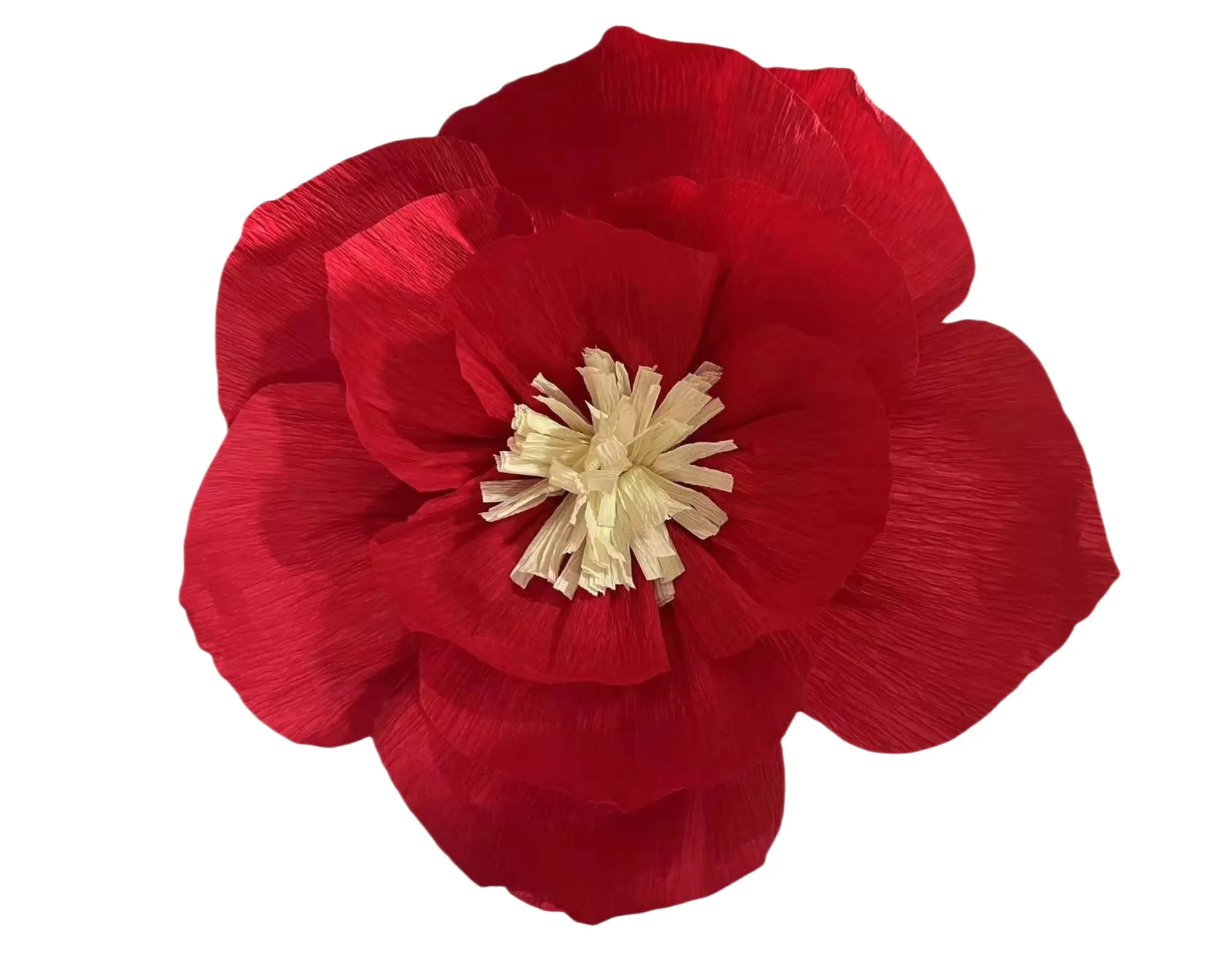 Crepe Paper Flower and Butterfly Wall Decoration Set for Parties and Home Decor