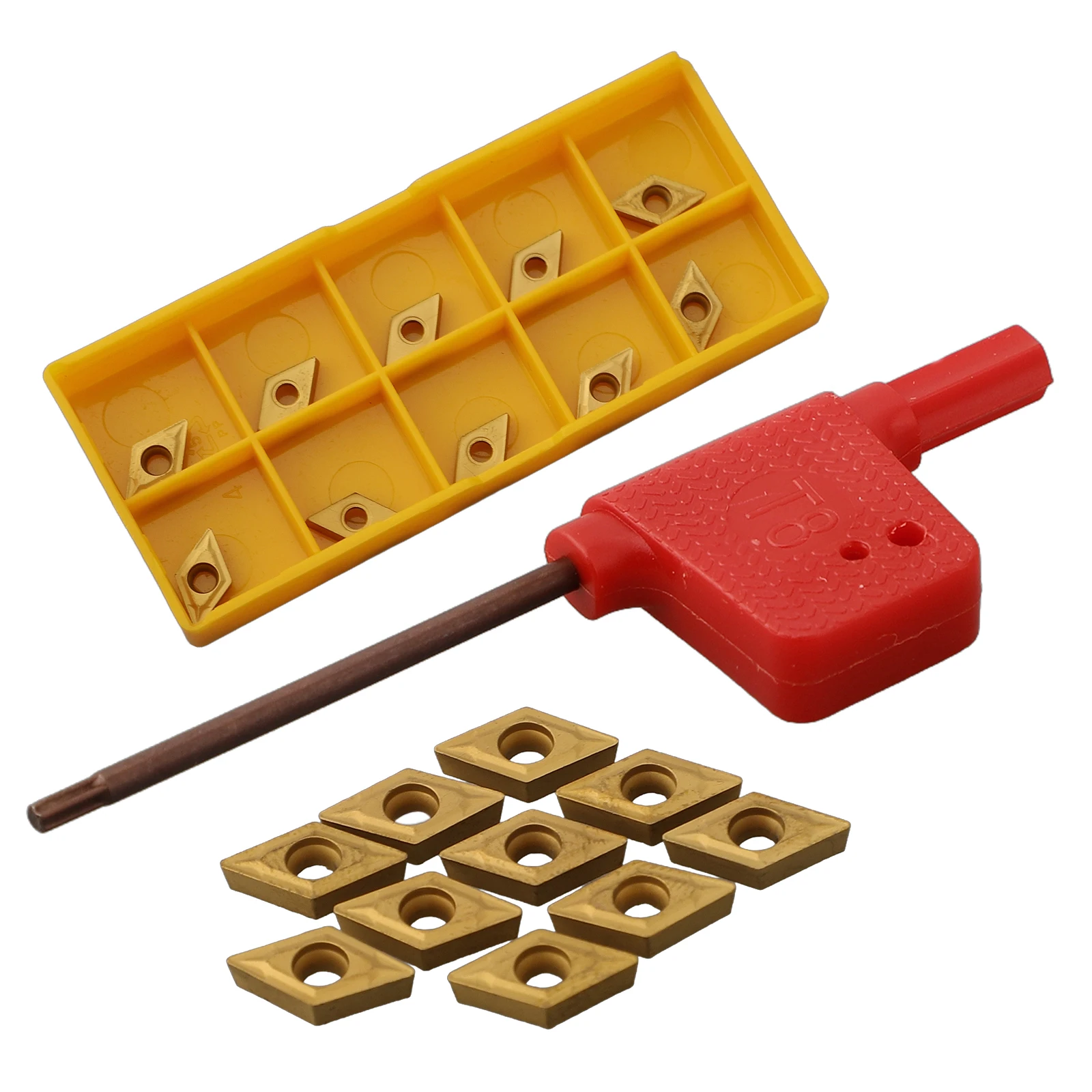 

Запасные части для лезвия DCMT070204 US735 DCMT21.51, 10 шт./комплект, карбидные вставки, твердосплавное покрытие PVD