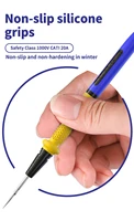 Stylo multimètre P40 1000V 20A pour multimètre numérique, tige de Test, fil de Silicone souple Anti-brûlure, stylo de Test à pointe supplémentaire 4