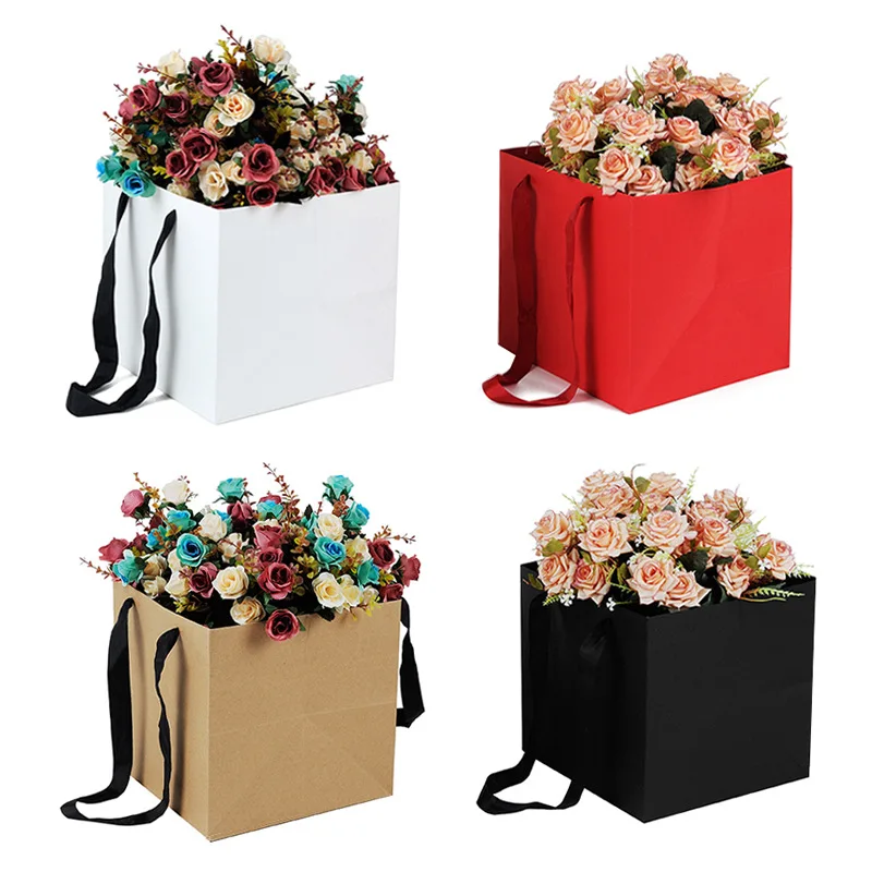 Square gift bag for flowers hotsell
