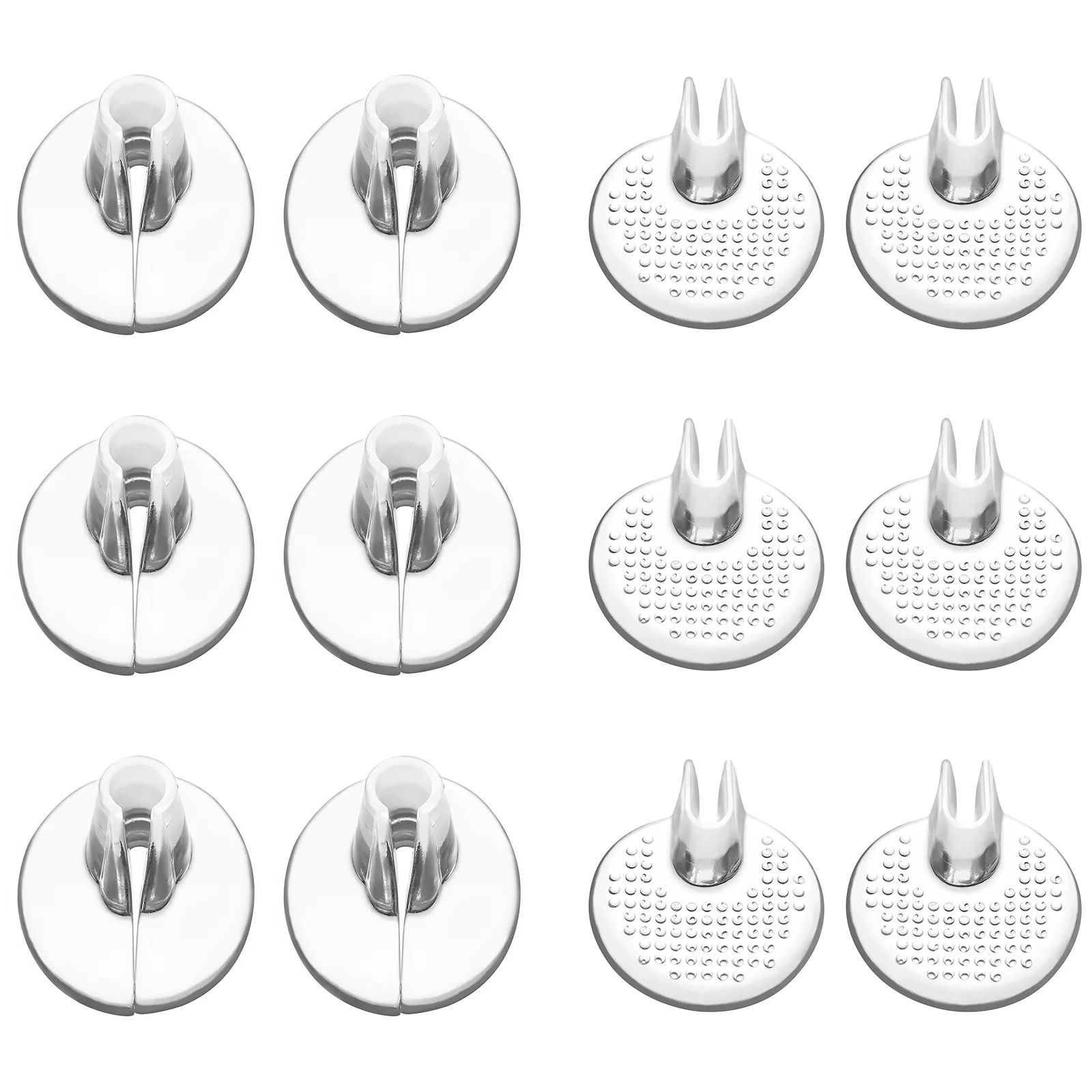 

6 Pairs Thong Sandal Pads High Heels Protector Flops Toe Patch Gel Shoe Inserts Pu Split Woman Miss Shoes for Women