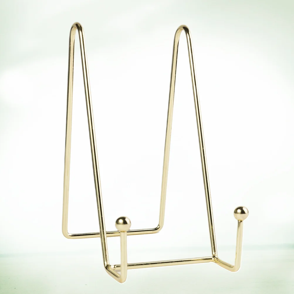 이젤 디스플레이 홀더 스탠드 철판, 요리 책, 독서 사진, 골드 컬러 선반