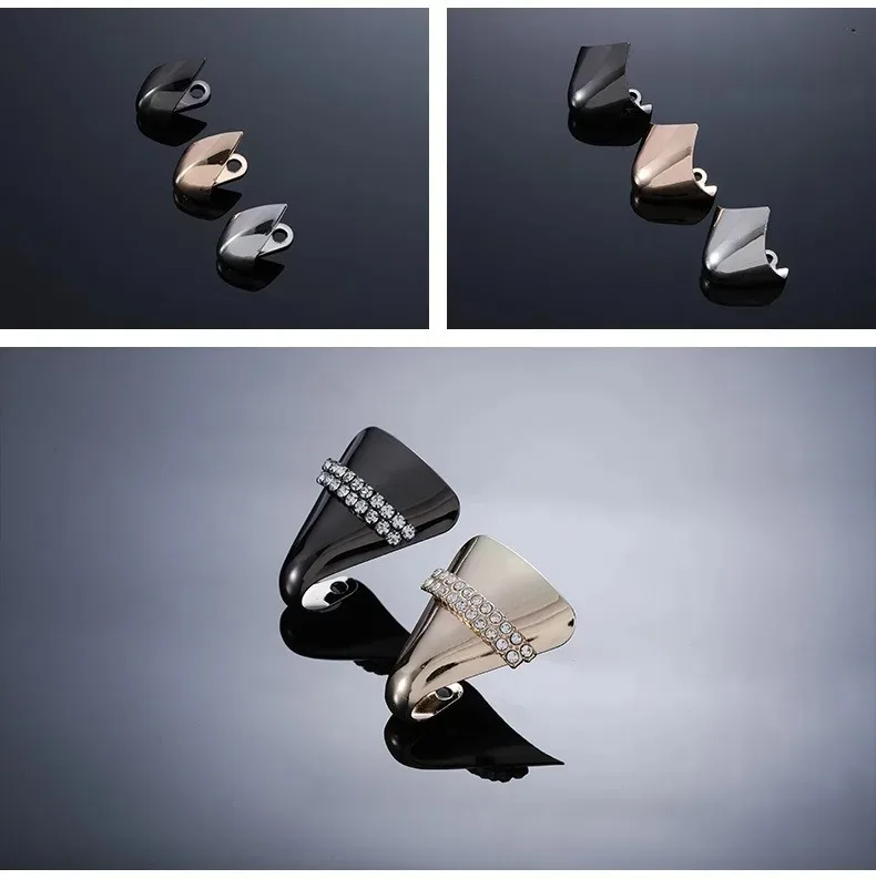 2Pcs High Heel Toe Protector Metall Anti Kick Dekorative High Heels Kappe leder schuhe Zehen Tragen Reparatur Schuh Tipps kappe Accessorices – Detail 14