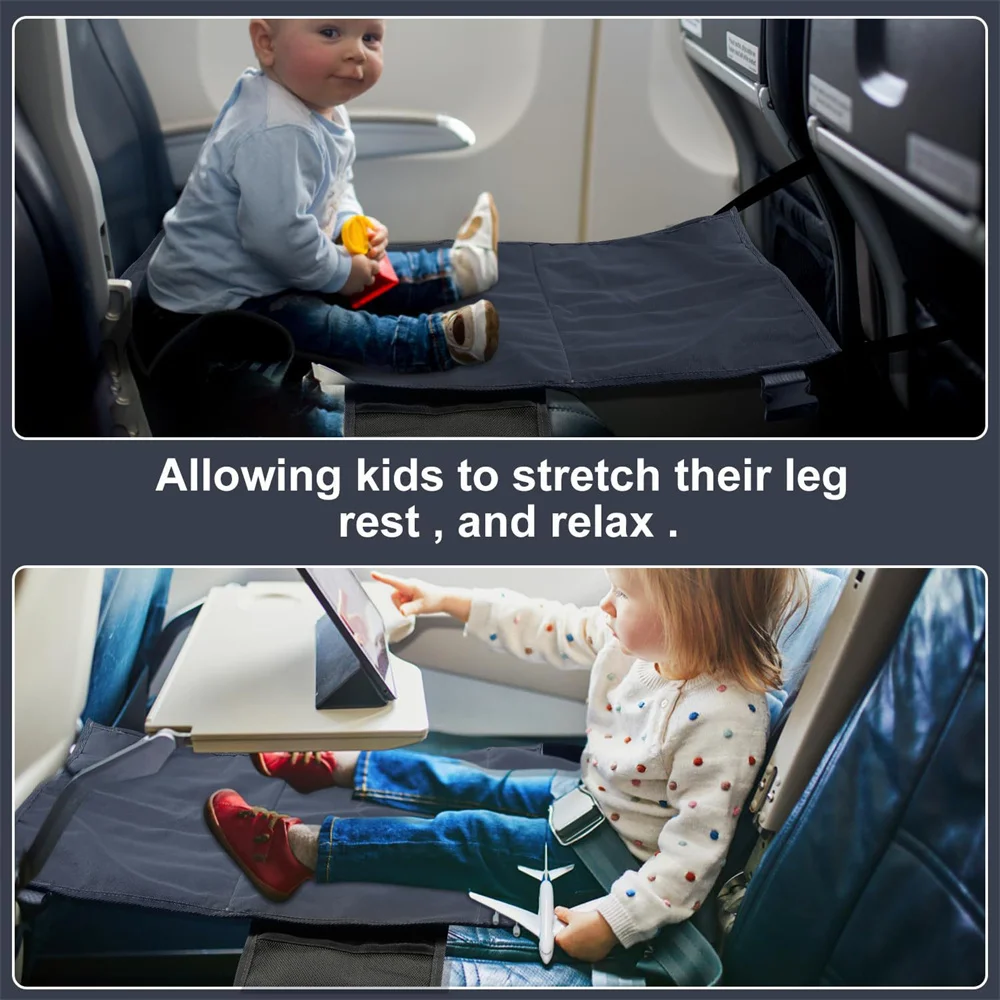 1/2/3PCS Adjustable Travel Bed Convenient The Actual Aircraft Pedal Pocket Comfortable Aircraft Footrest Durable Seat Extender