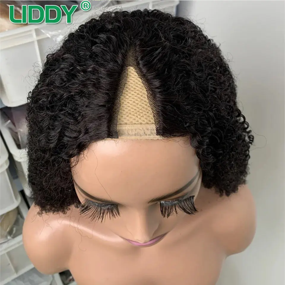 Afro Kinky Curly V Part Wig for Women with afro kinky curly wigs