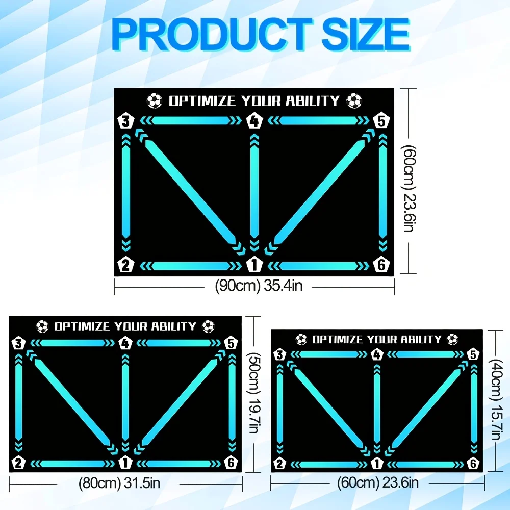 حصيرة تدريب جديدة للتحكم في كرة القدم | قاعدة مطاط...
