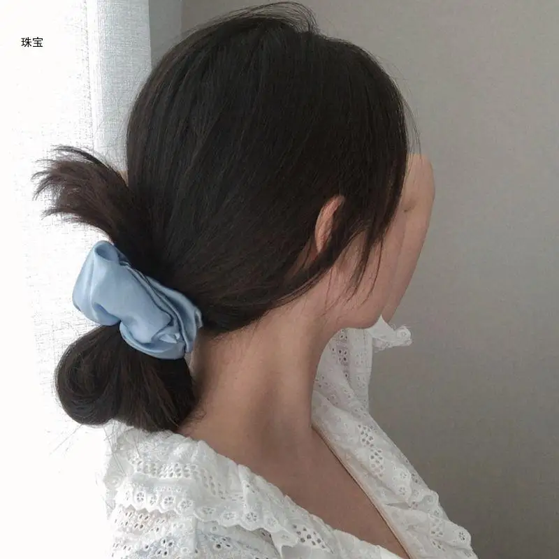 

X5QE Autumn 20pcs Hair Rope with Solid Color Children's Rubber Band for Head Rop
