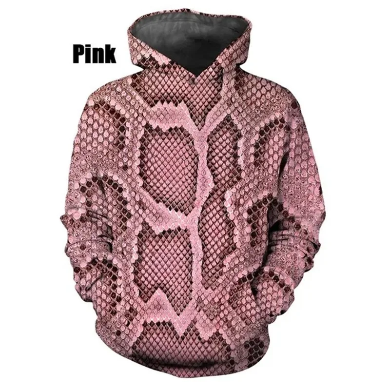 thumbnail image 1 of Sudadera con capucha para hombre con estampado 3D de piel de serpiente, sudaderas para hombre y mujer, sudaderas informales de talla grande con estampado, sudaderas con capucha, camisetas de calle, 1 of 5