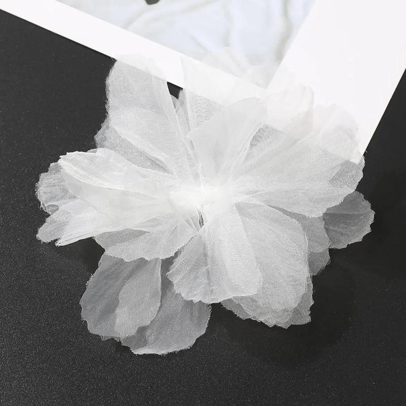 10Pcs 3D Blume Organza Spitze Patches Applique Für Braut Hochzeit Kleid Hause Gradienten Spitze Trim Nähen Zubehör Zimmer decora – Detail 6