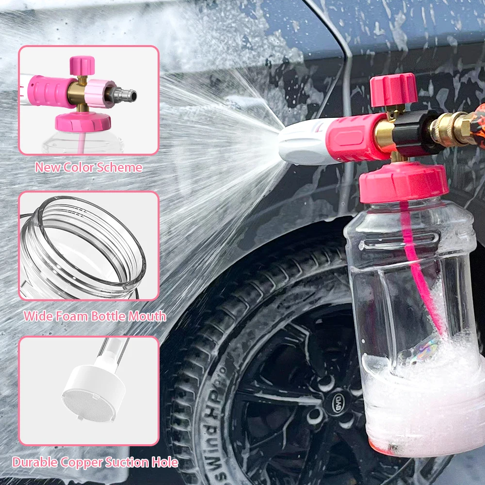 Color Snow Foam Lance Soap Foam Generator Gun High Pressure Washer