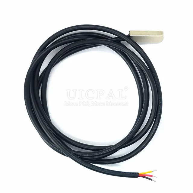 DS18B20 Temperature Sensor Probe 304 Stainless Steel 6*30MM OD 3.0MM Waterproof Dustproof