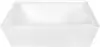 60 Inch Contemporary Alcove Acrylic Bathtub with Right Hand Drain and Overflow Holes White Three Wall Alcove Installation 1