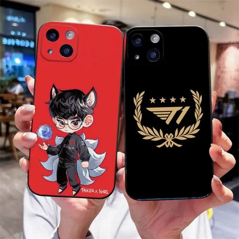 Custodia Per Telefono L-Lol Sk Telecom T1 Faker Per Iphone 14,13,12 Mini 11 Pro Xr,X,Xs,Max 6S,7,8 Plus Cover In Silicone Soft Black