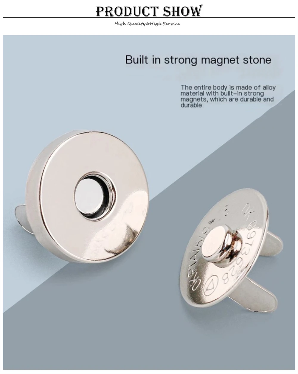 10-100 Stück/Packung 14-18MM Magnetische Druckknöpfe Verschlüsse Knöpfe für Handtaschen Geldbörsen Basteltaschen Zubehör – Detail 4