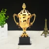 Gold Plastic Reward Trophy Cup Soccer Medals Prize Cup Early Educational Toys Basketball Football Winners Gifts for Game School 4