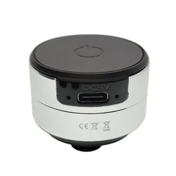 Compact Wireless Bone Conduction Speaker with Suction Cup and Lanyard for Enhanced Sound Resonance (Silvery)