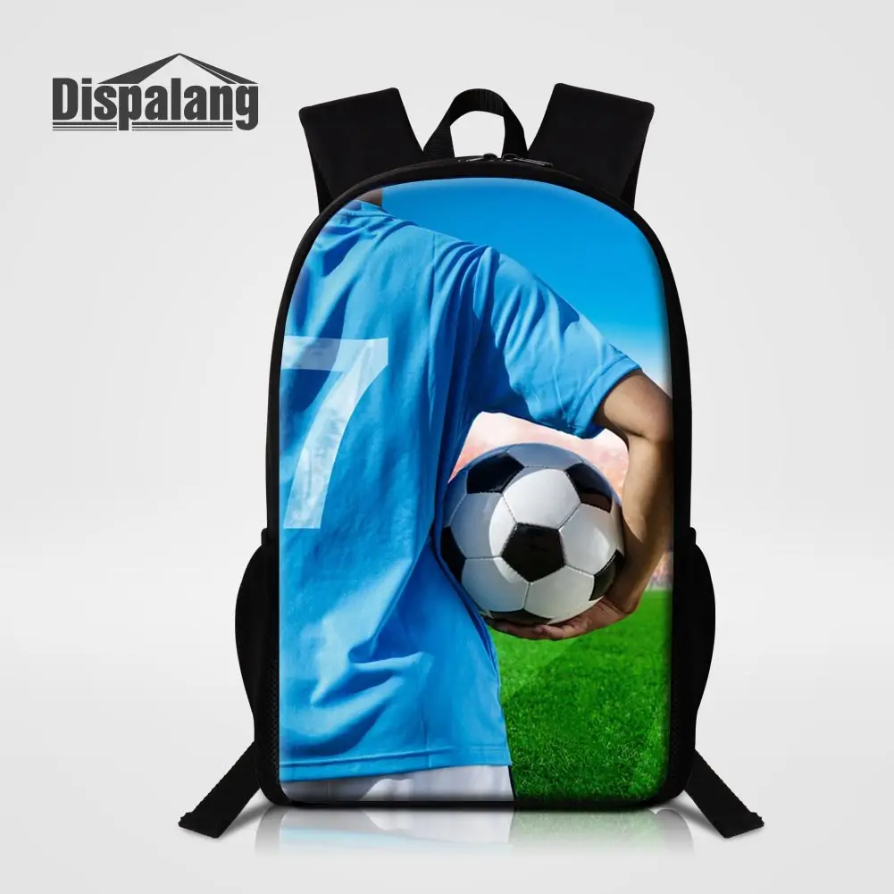 

Football Printing School Backpack For Boys 3D Basketball Men's Travel Rucksack Custom Free Name Children Daily Bookbag Schoolbag