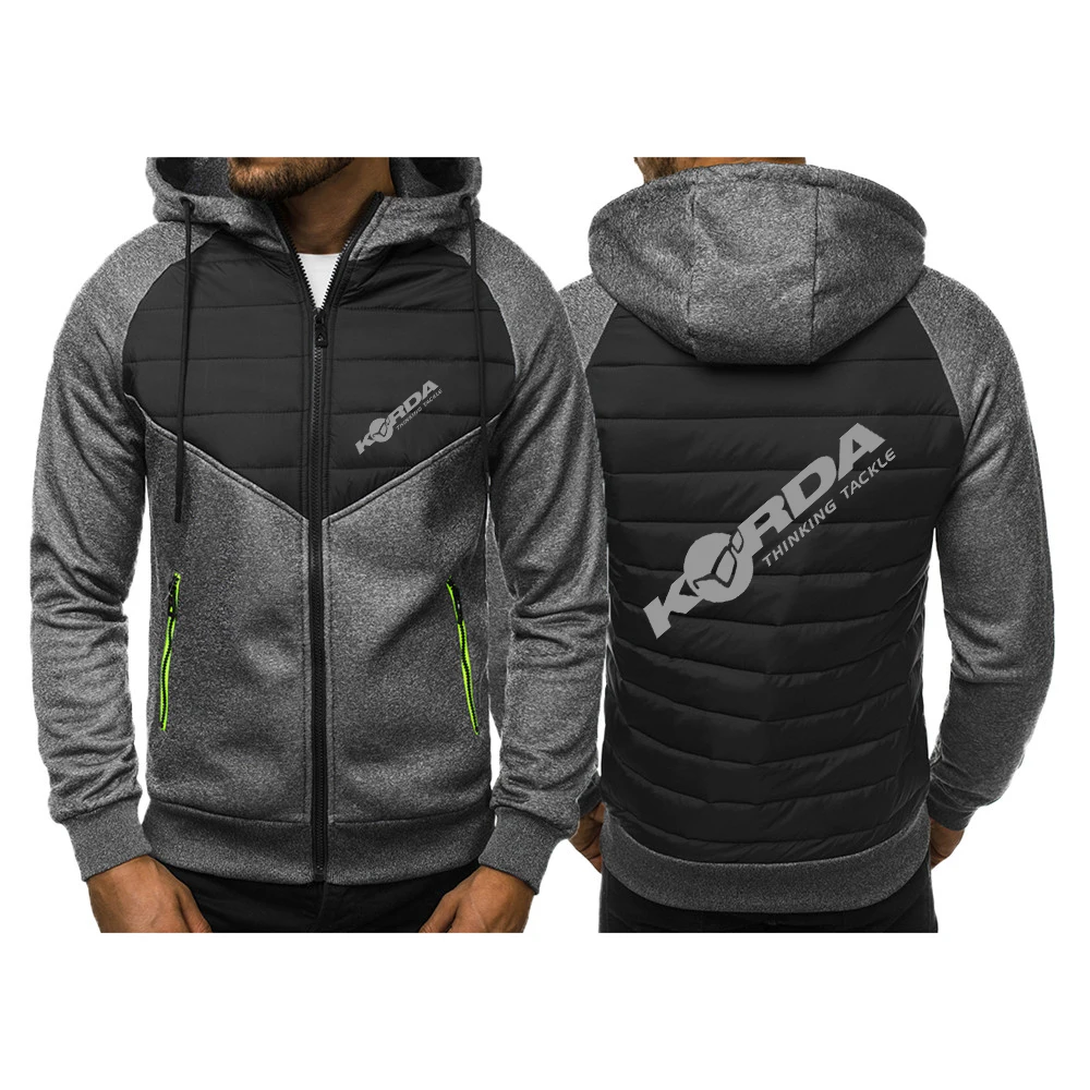 Korda Inspired Tribute 2023 Men's Autumn Printing Hoodies Classic Fashion Casual Long Sleeve Solid Color Zipper Jacket Coat