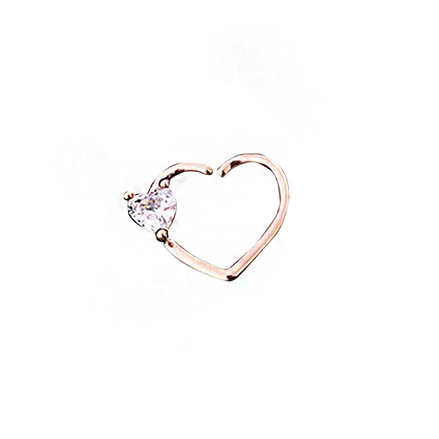 Hoop Nostril Bendable Ring Gem Cartilage Tragus Daith Piercing Earrings Septum Clicker Helix Conch Rook Piercing