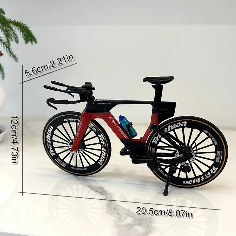 Colorful Simulated Road Bike Toy with Water Bottle – Collectible Desktop Ornament