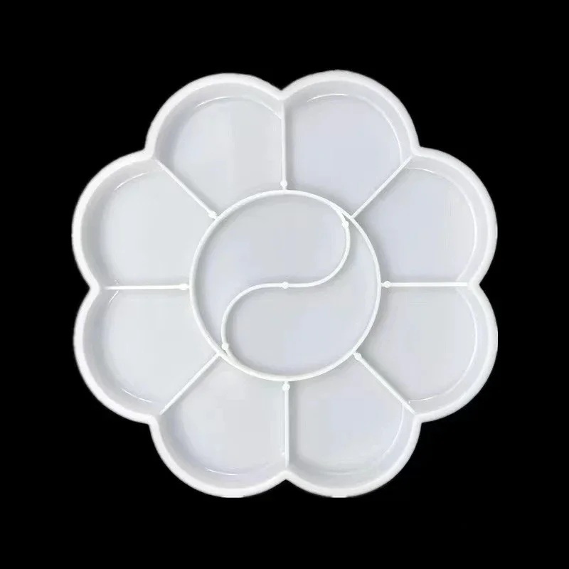 Children's Gift Pigment Tray Alternatives Paint Supply Round Palette Art Paint Tray Plastic Palette Watercolor