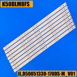 LED Backlight strip 5 Lamp for JL.D50051330-170DS-M_V01 170AS JL.D50051330-170BS-M K50DLM8FS K50DL8FS Polaroid 50TR7U FOR Makena