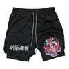 Jujutsu Kaisen Anime Graphic 2 in 1 Compression Shorts for Men Quick Dry Lightweight Gym Performance Shorts Athletic Activewear 1