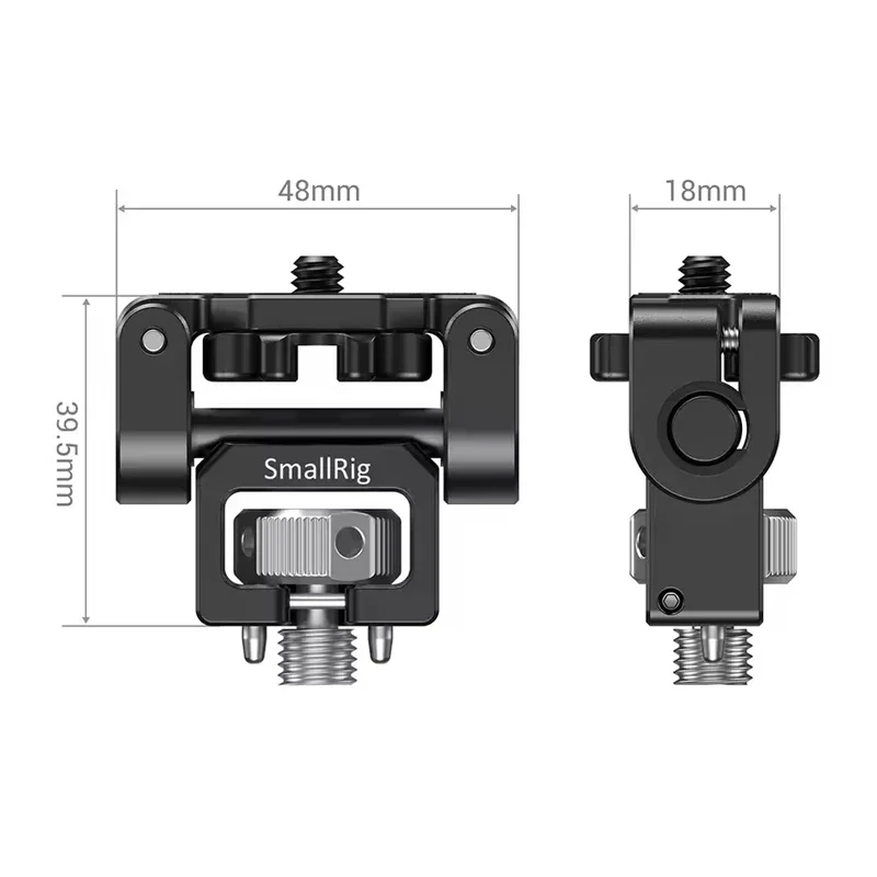 SmallRig Monitor Support Compatible with 1/4"-20 & ARRI 3/8''-16 Screws Swivel a
