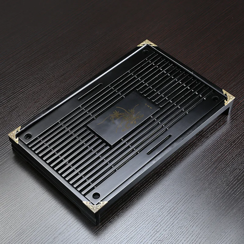 

Solid Wood Tea Tray Drainage Water Storage Kung Fu Tea Set Drawer Tea Board Table Chinese Tea Ceremony Tools