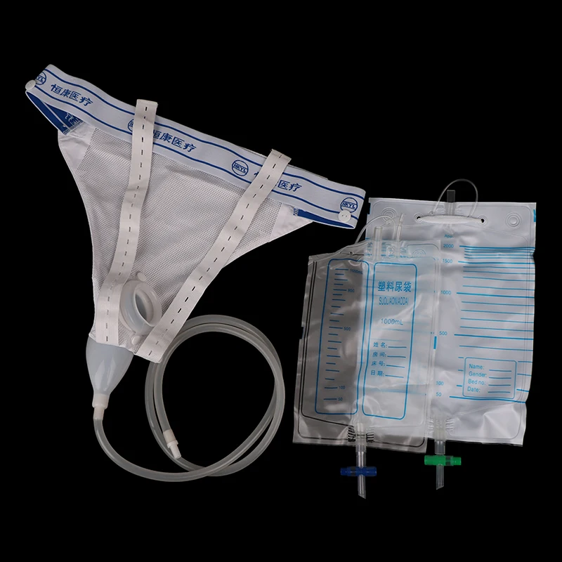 2000ml Portable Wearable Urinal Urine Bag Collector Toilet Elastic Man Women