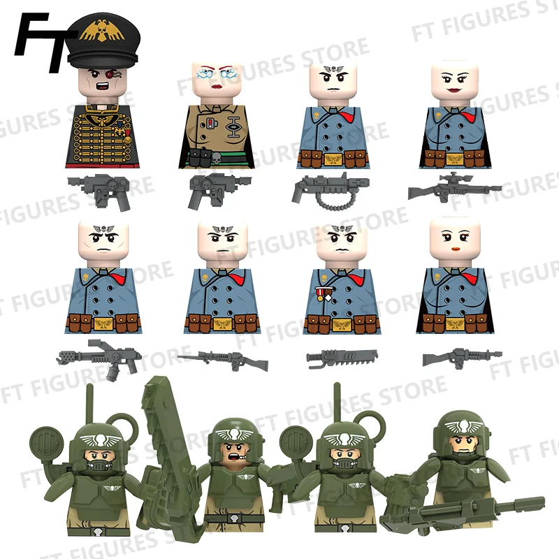 Imperium of Man Mini Action Figures Bricks Psyker Sergeant Pyro