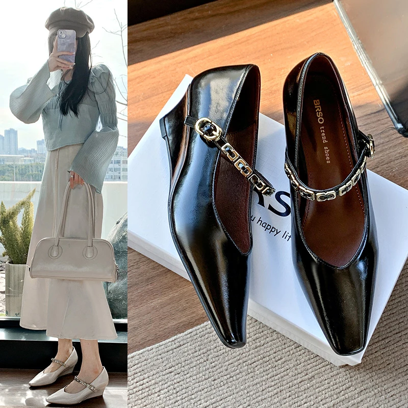 Elegant High Heels French Style Wedding Shoes for Women